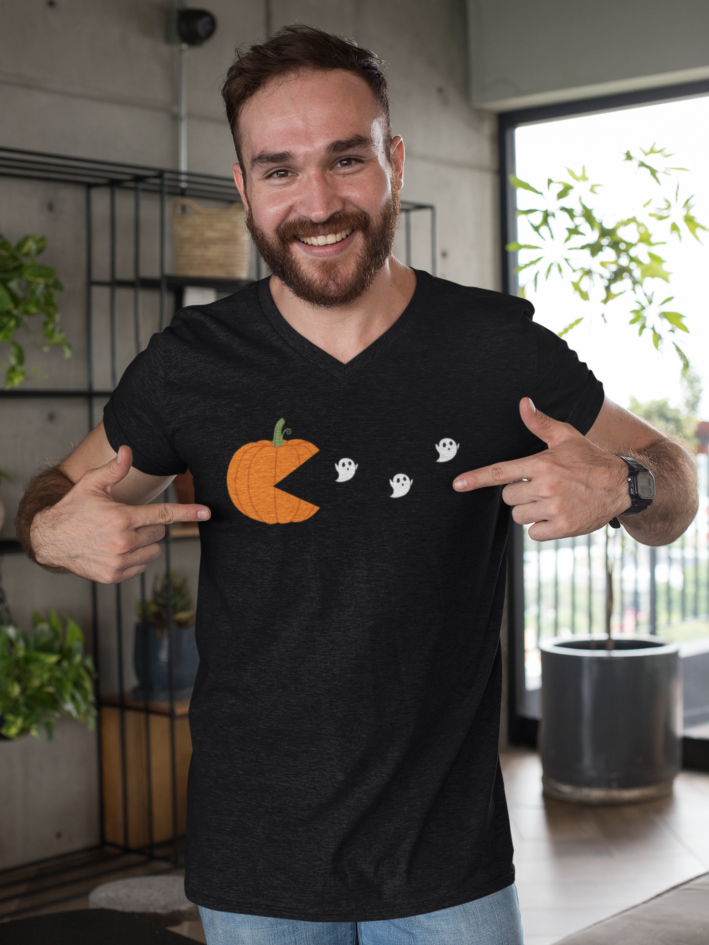 Pumpkin Eating Ghosts T-Shirt